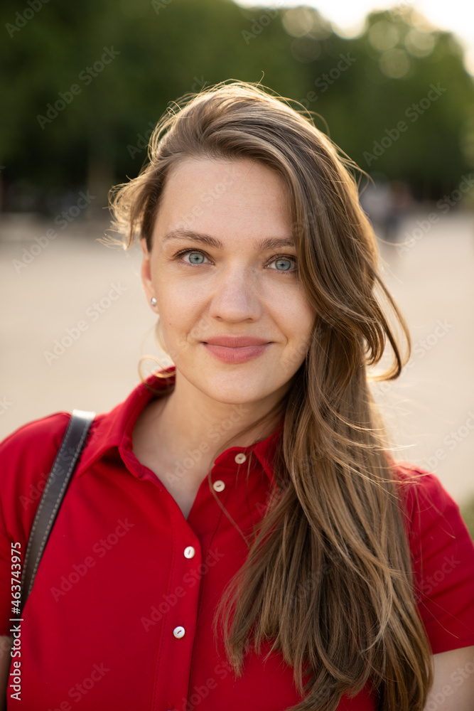 Woman Portrait In Sunset Light Woman Portrait In Sunset Light