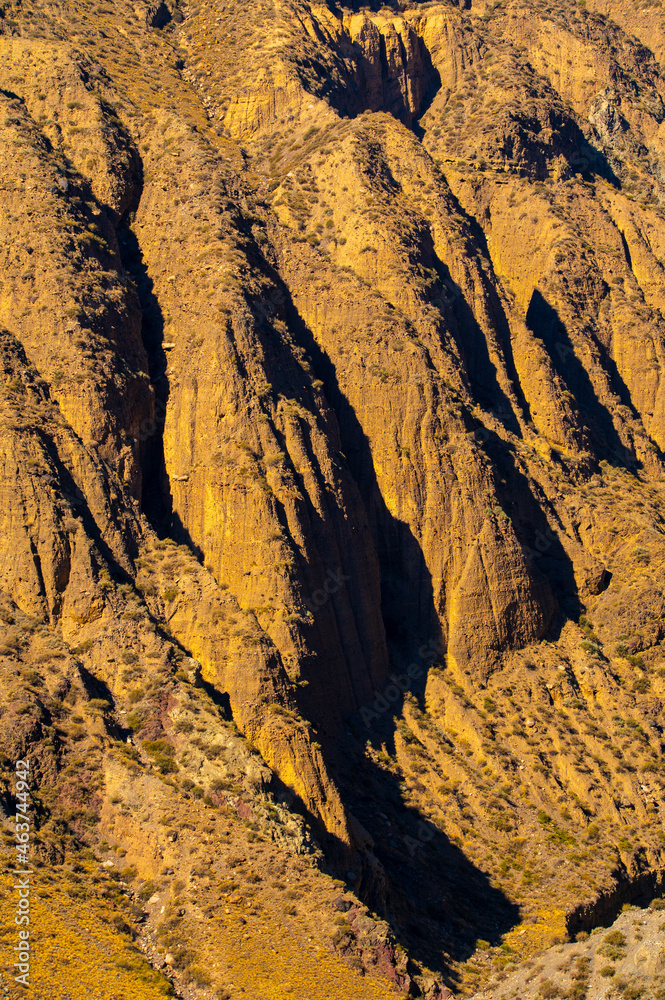 Fototapeta premium texture of mountains in sunset