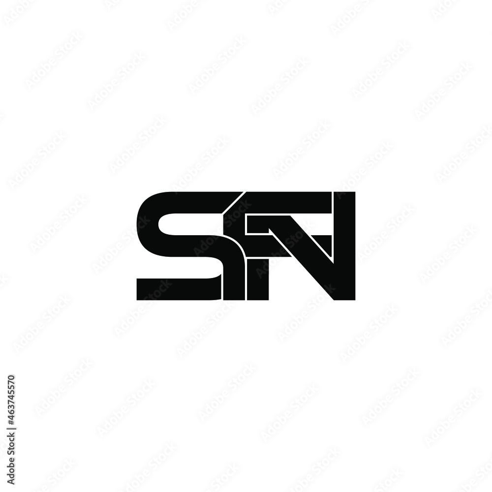 sfn initial letter monogram logo design sfn initial letter monogram logo design