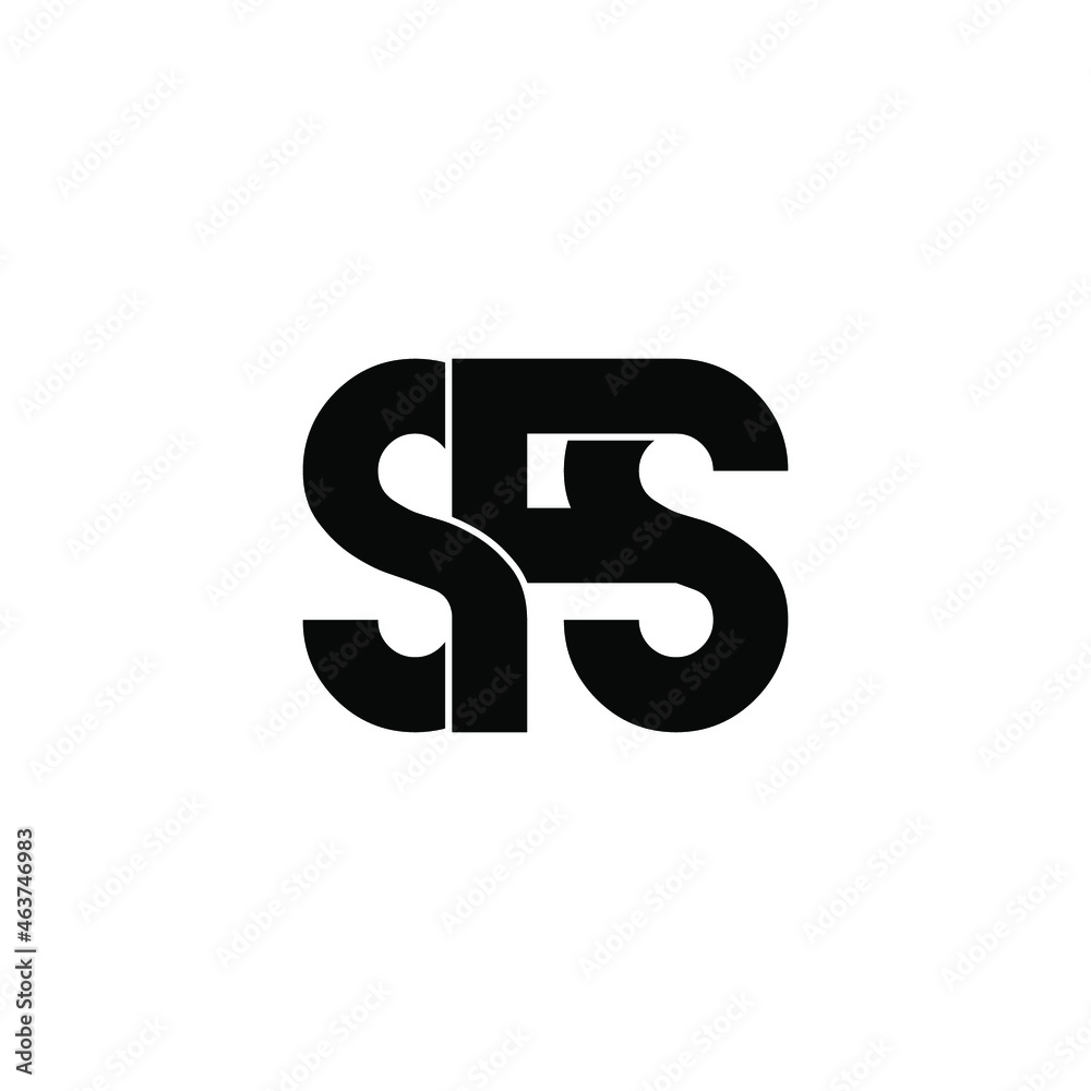 sfs initial letter monogram logo design sfs initial letter monogram logo design