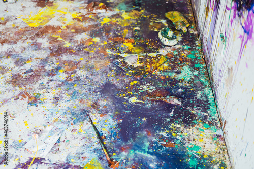 Graffiti on the ground