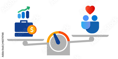 work life balance family vs career bag cash chart versus love