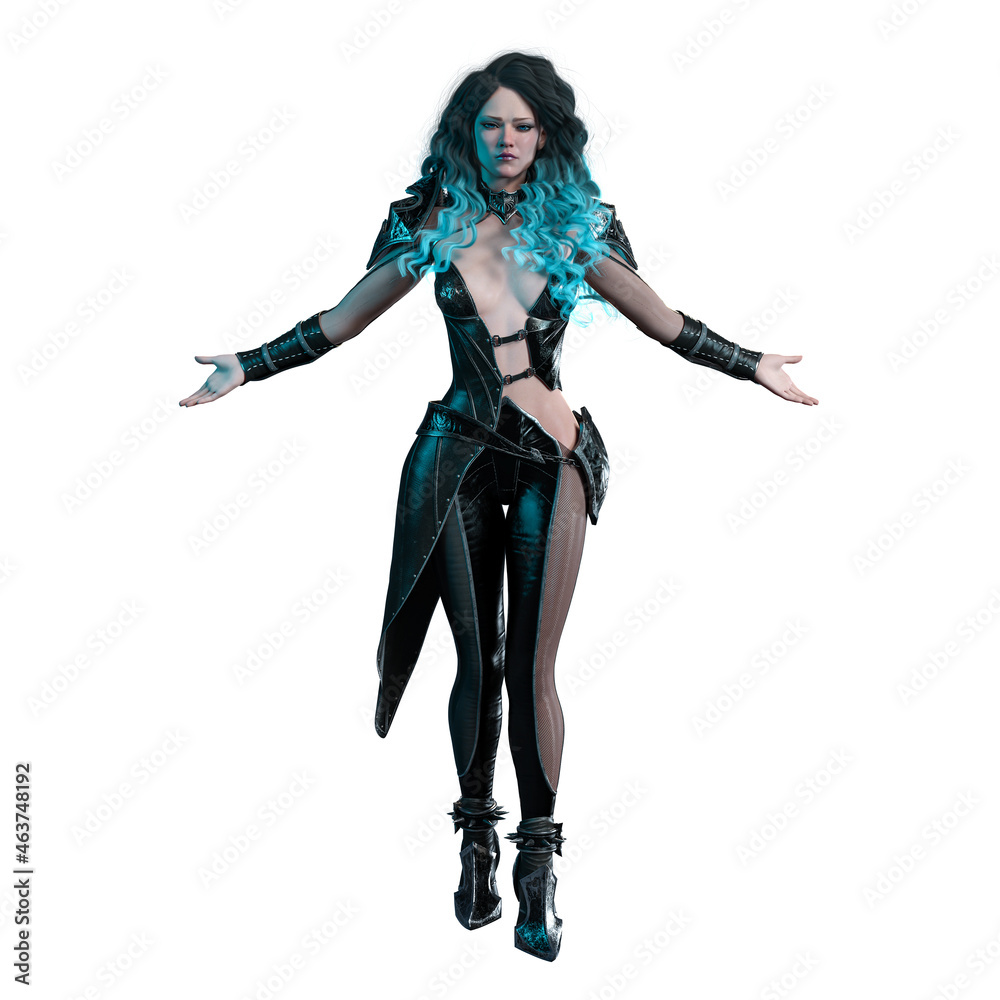 Paranormal Queen Woman, 3D Rendering, 3D Illustration Paranormal Queen Woman, 3D Rendering, 3D Illustration