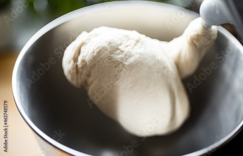 Bread Dough In Mixer photo