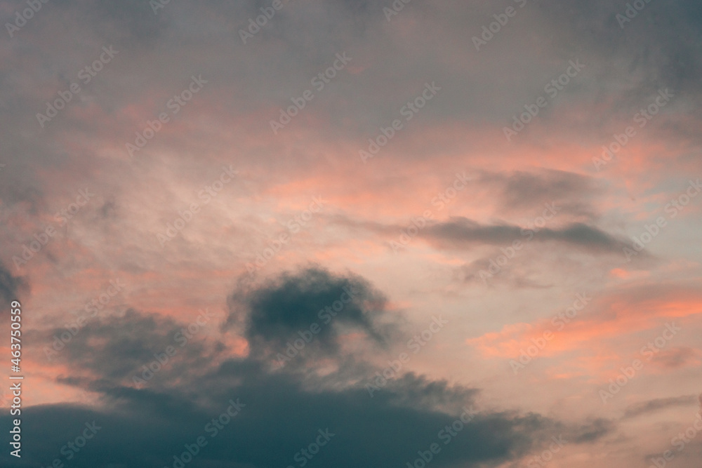 Colored Sunset Sky Colored Sunset Sky