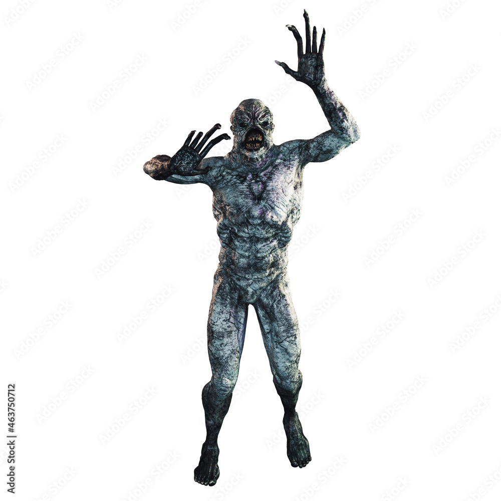 Alien Creature Man, 3D Rendering, 3D illustration