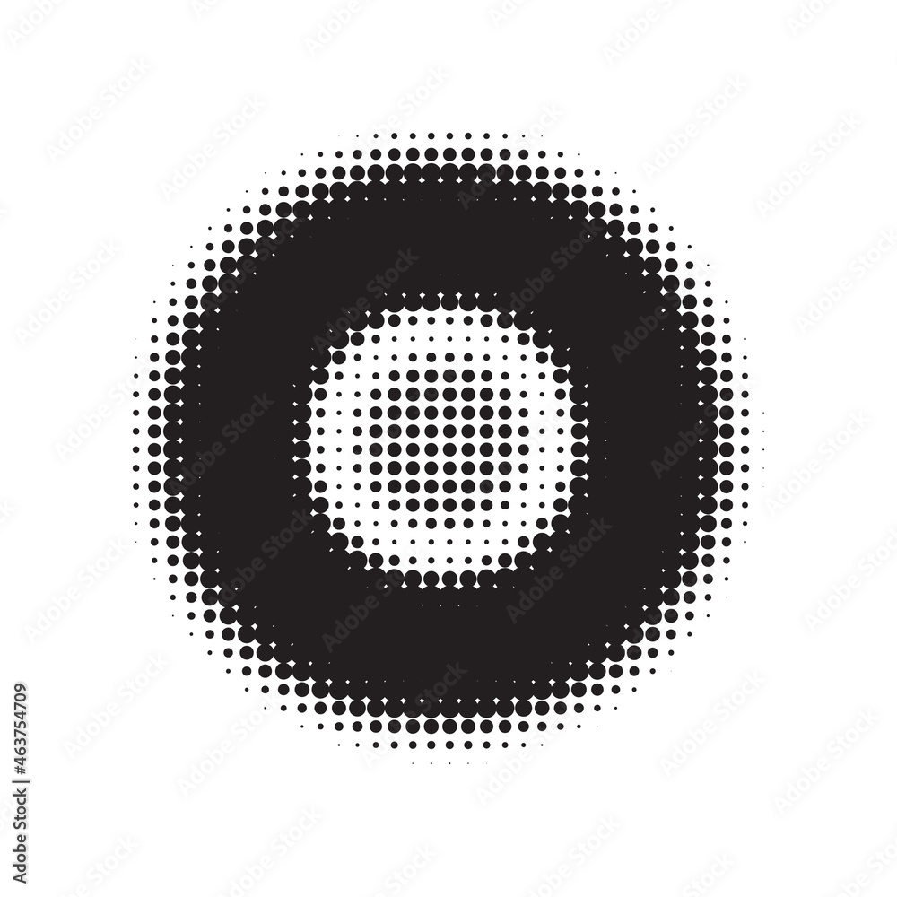 Black Halftone Dots. Texture Background. Abstract Gradation. Round Art. Design Gradation. Effect Art. Graphic Retro. Dot Retro. Gradient Element.