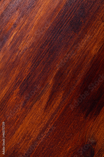 Natural dark wooden background, top view of timbered wood backdrop