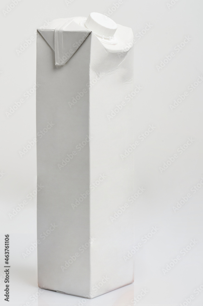 Tall clean white packaging box Stock Photo | Adobe Stock