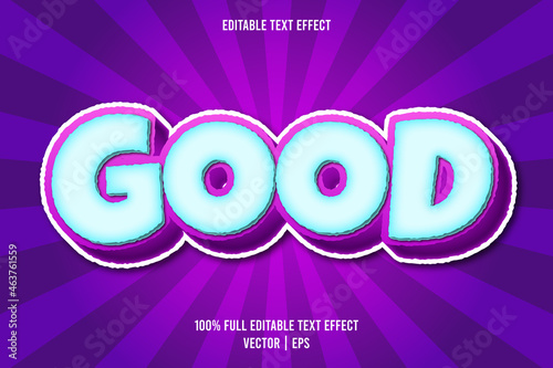 Good editable text effect comic style
