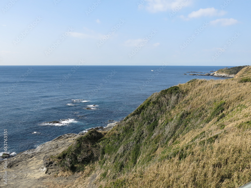 神奈川県立城ヶ島公園の第一展望台からの眺め（西側　太平洋）　View from No.1 Lookout Point in Jogashima Park