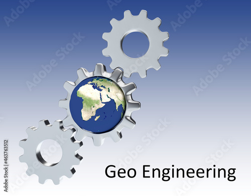 Geo Engineering concept