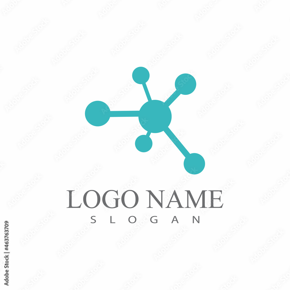 Molecule symbol logo template vector illustration design Molecule symbol logo template vector illustration design