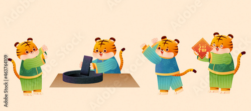 Wallpaper Mural Tigers character set for CNY Torontodigital.ca