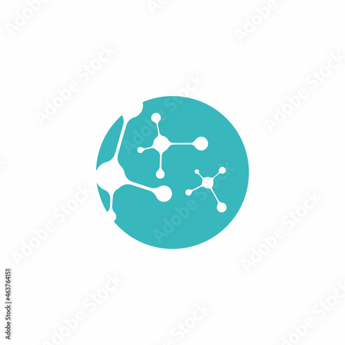 Molecule symbol logo template vector illustration design