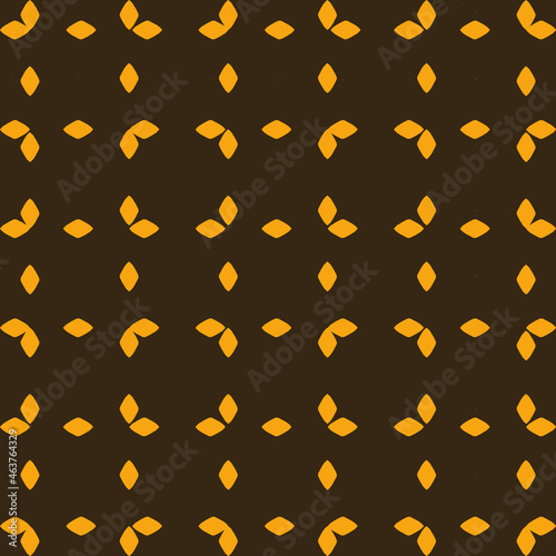 RETRO trendy seamless pattern withBrown yellowrepeat pattern print background photo