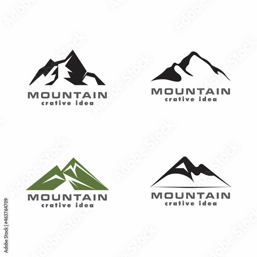 Mountain icon Logo Template Vector illustration design