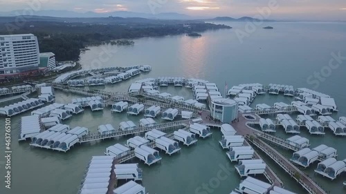 PORT DICKSON, MALAYSIA - Aerial photography of Lexis Hibiscus in Port Dickson, Malaysia photo