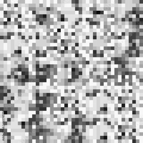 TV screen noise pixel glitch seamless pattern texture background vector illustration. Analog TV static video noise. No video signal concept.