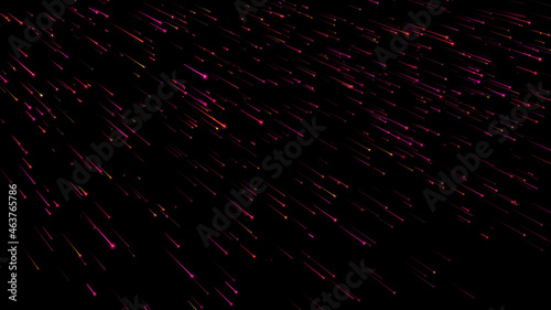 falling pink stars. space background with small particles