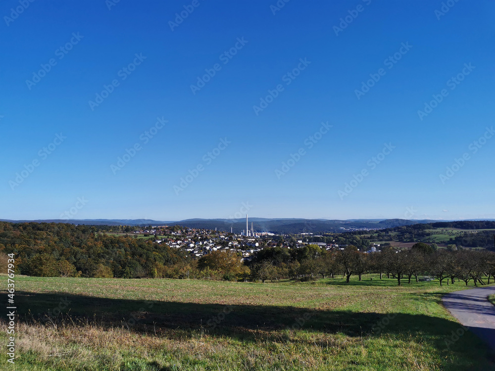 Panoramablick auf Obernburg am Main