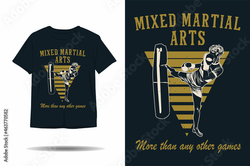 Mixed martial arts more than any other games silhouette t shirt design