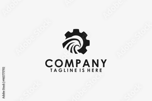 Eagle Engine Logo Design Icon Template