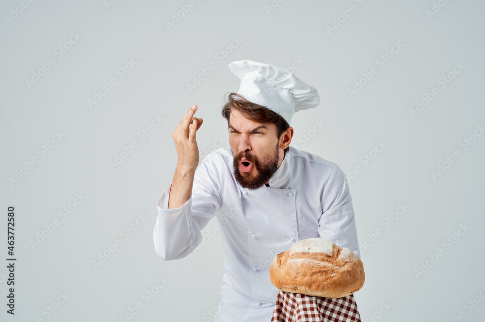 male cook restaurant provision of services isolated background male cook restaurant provision of services isolated background