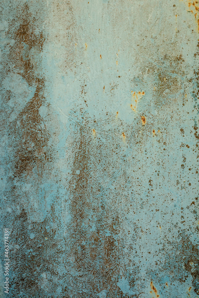 Old scratched blue background with rust texture Old scratched blue background with rust texture