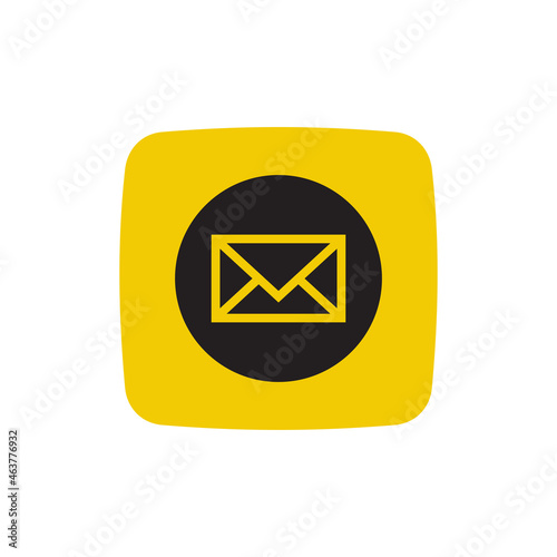 Message sender app icon logo design