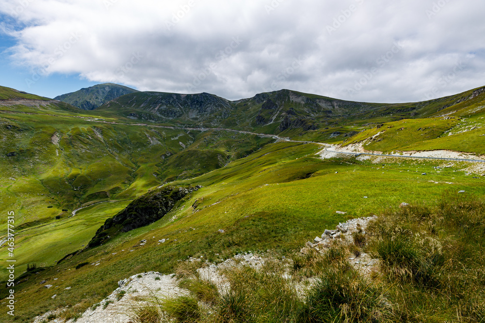 The landscape of the Carpathian Mountains The landscape of the Carpathian Mountains