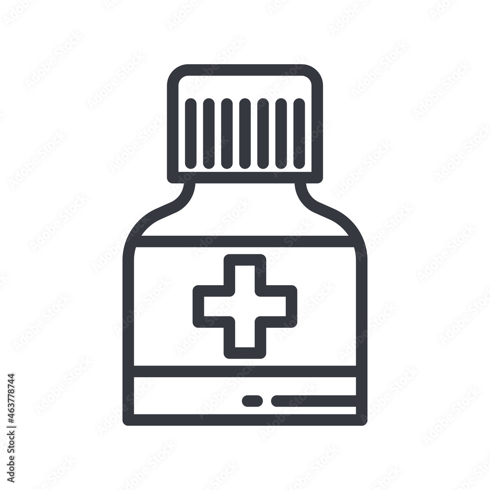 Black linear medical icon of pills pills, medicine, medicine, vitamins isolated on transparent background Black linear medical icon of pills pills, medicine, medicine, vitamins isolated on transparent background