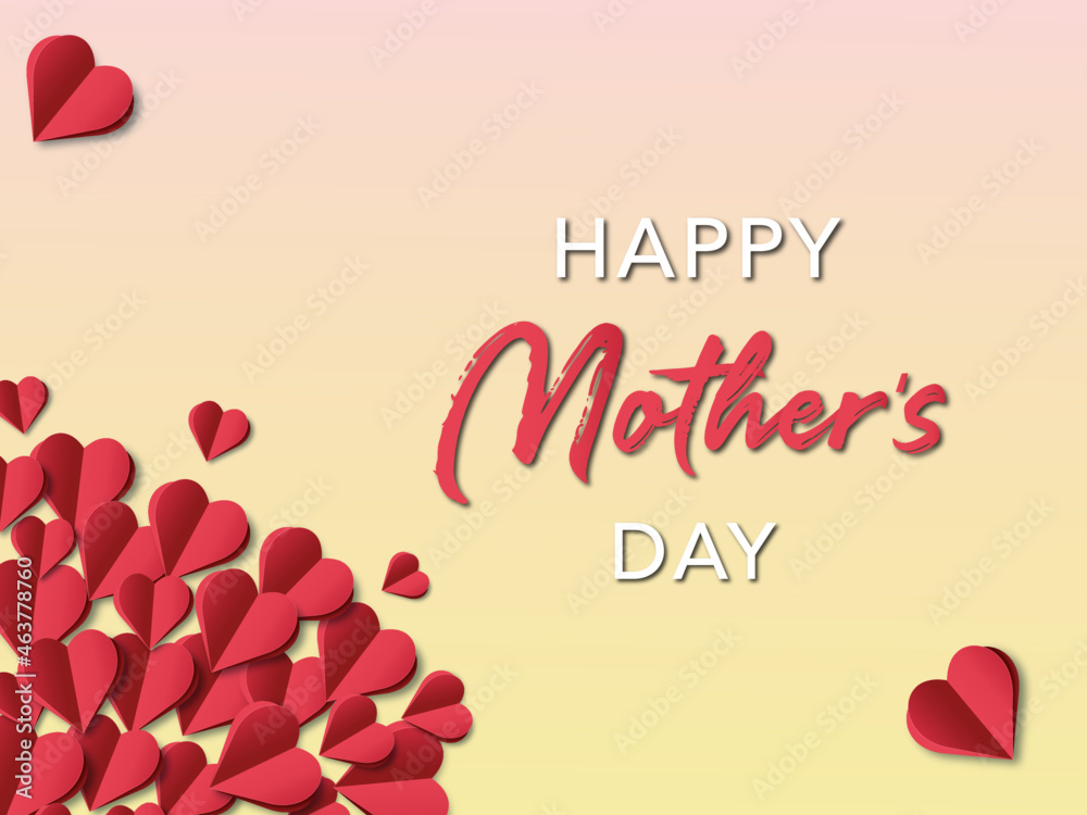 Heart, mother's day, vector illustration