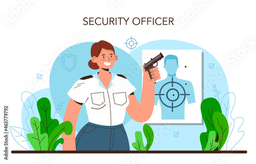 Bodyguard. Surveillance and ptrotection of a customer or an object