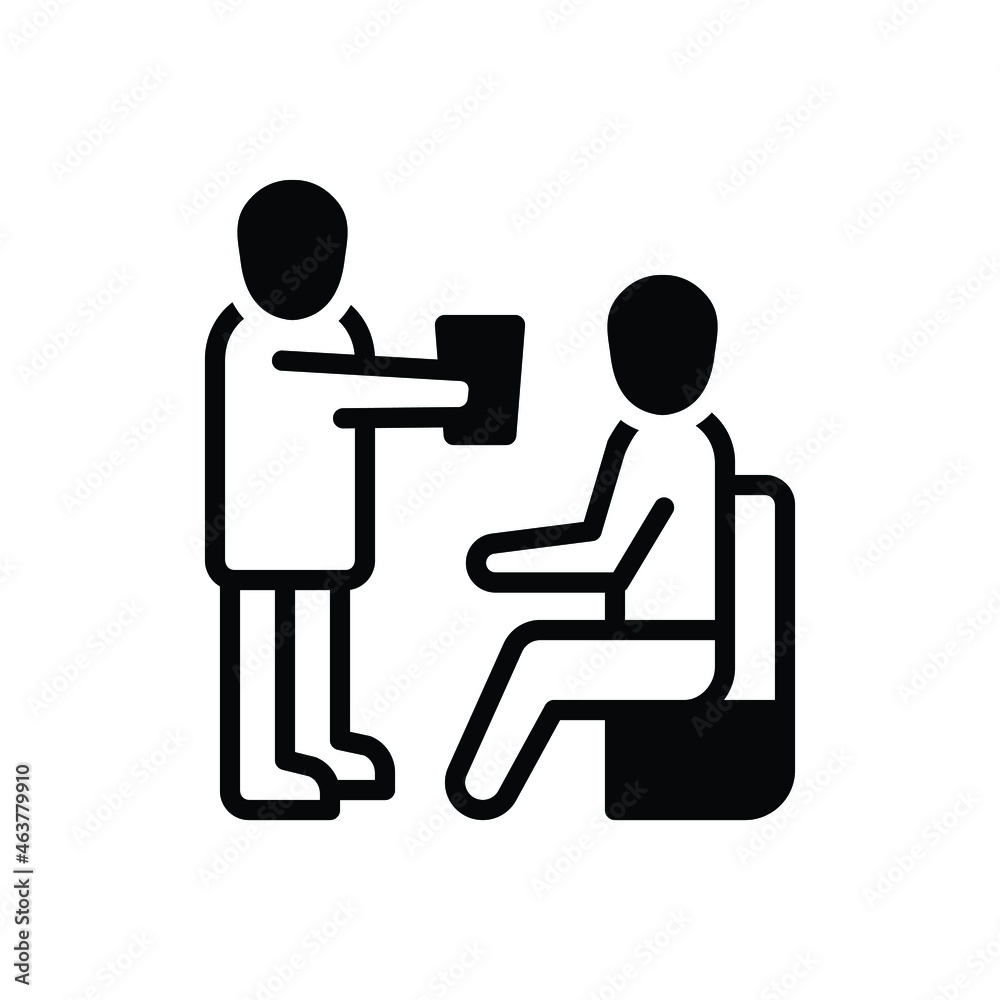 Black solid icon for would