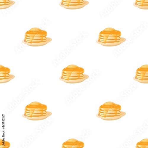 Pancake pattern seamless background texture repeat wallpaper geometric vector