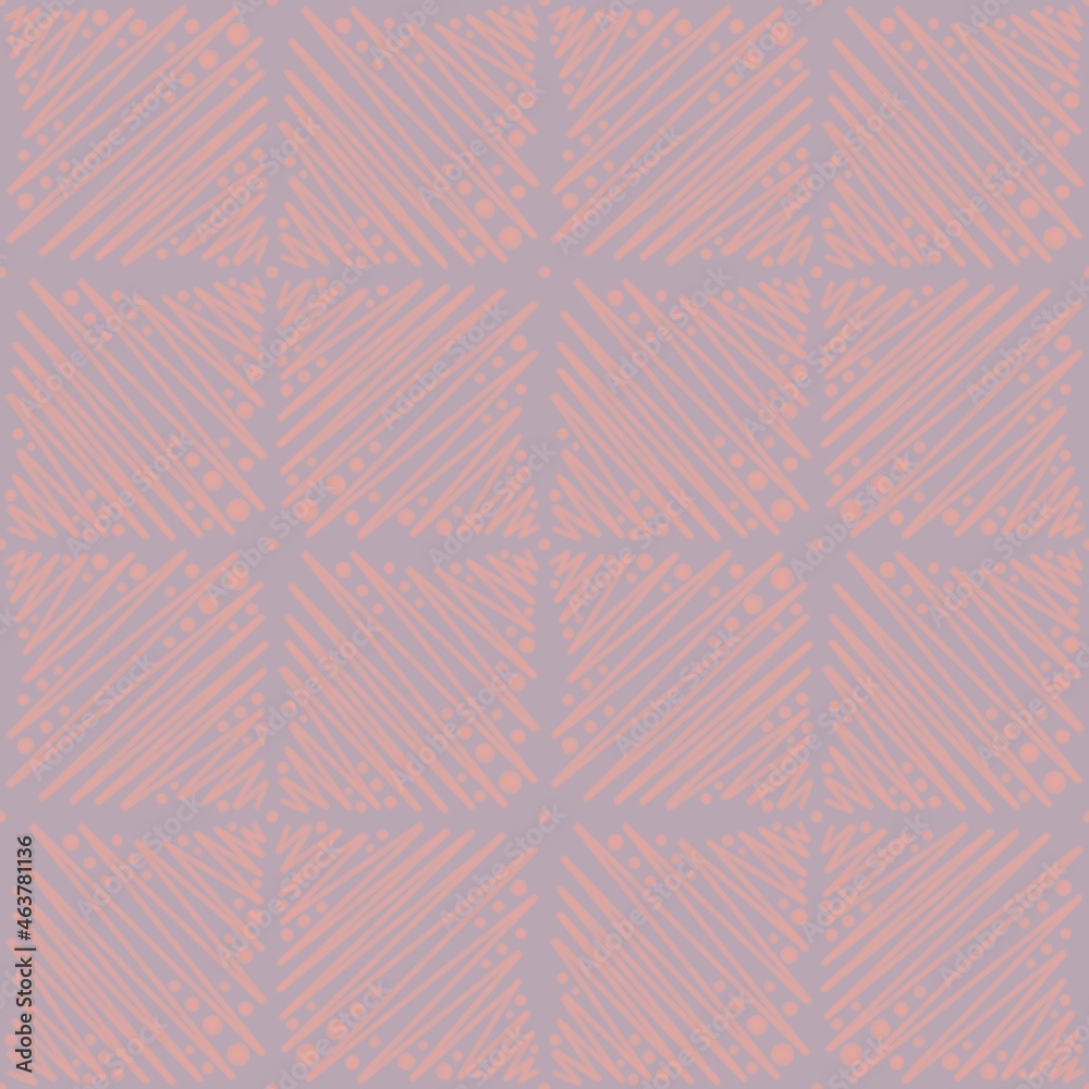Seamless abstract geometry pattern. Simple background on light violet, light pink colors. Illustration. Abstract hand lines. Designed for textile fabrics, wrapping paper, background, wallpaper, cover. Seamless abstract geometry pattern. Simple background on light violet, light pink colors. Illustration. Abstract hand lines. Designed for textile fabrics, wrapping paper, background, wallpaper, cover.
