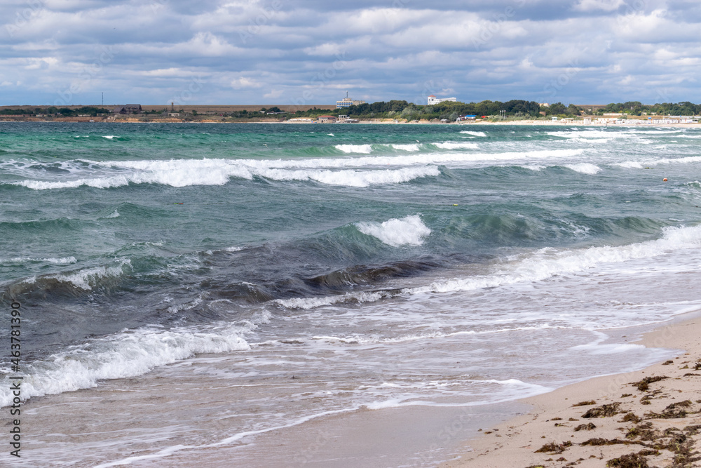 seashore, waves, clouds and wind seashore, waves, clouds and wind