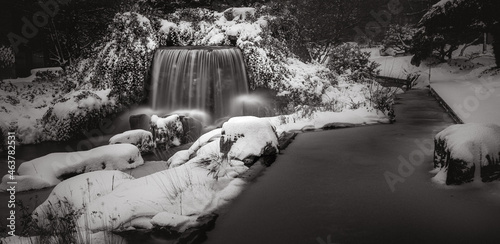 Photography Snowy water feature Dublin Ireland