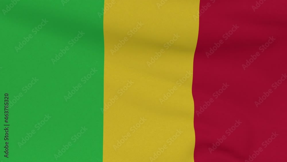 flag Mali patriotism national freedom, seamless loop flag Mali patriotism national freedom, seamless loop
