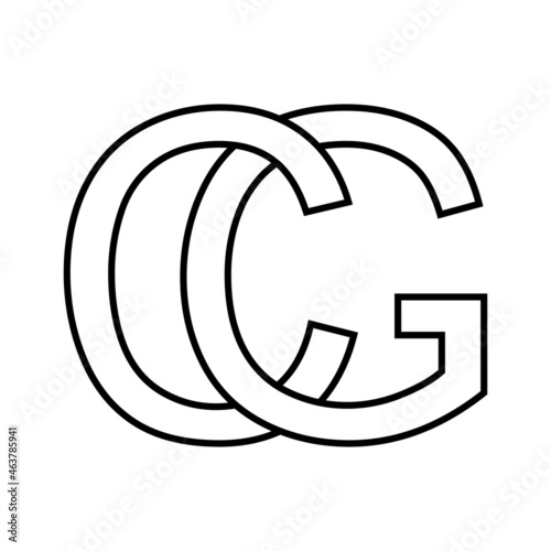 Logo sign gc cg icon sign i...