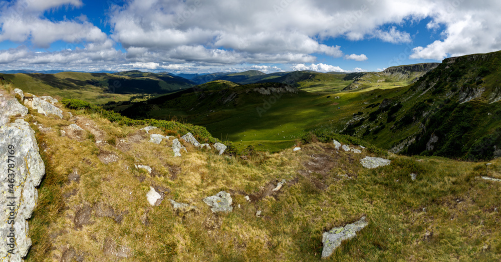The landscape of the Carpathian Mountains The landscape of the Carpathian Mountains