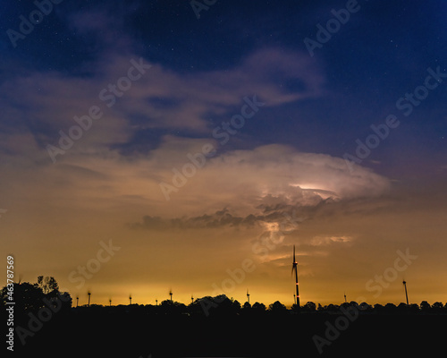 storm over the city