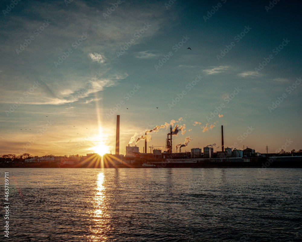 sunset over the industry