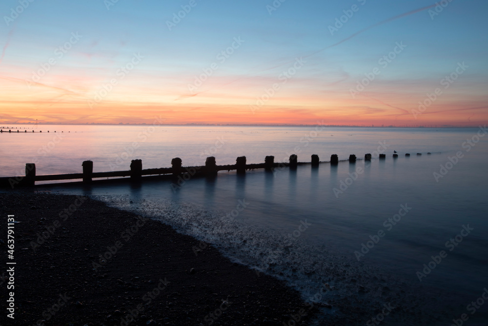 sunset on the beach