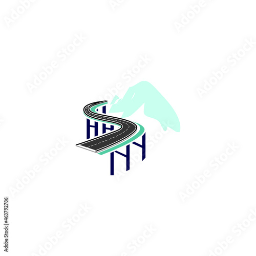 permanent bridge display vector drawing