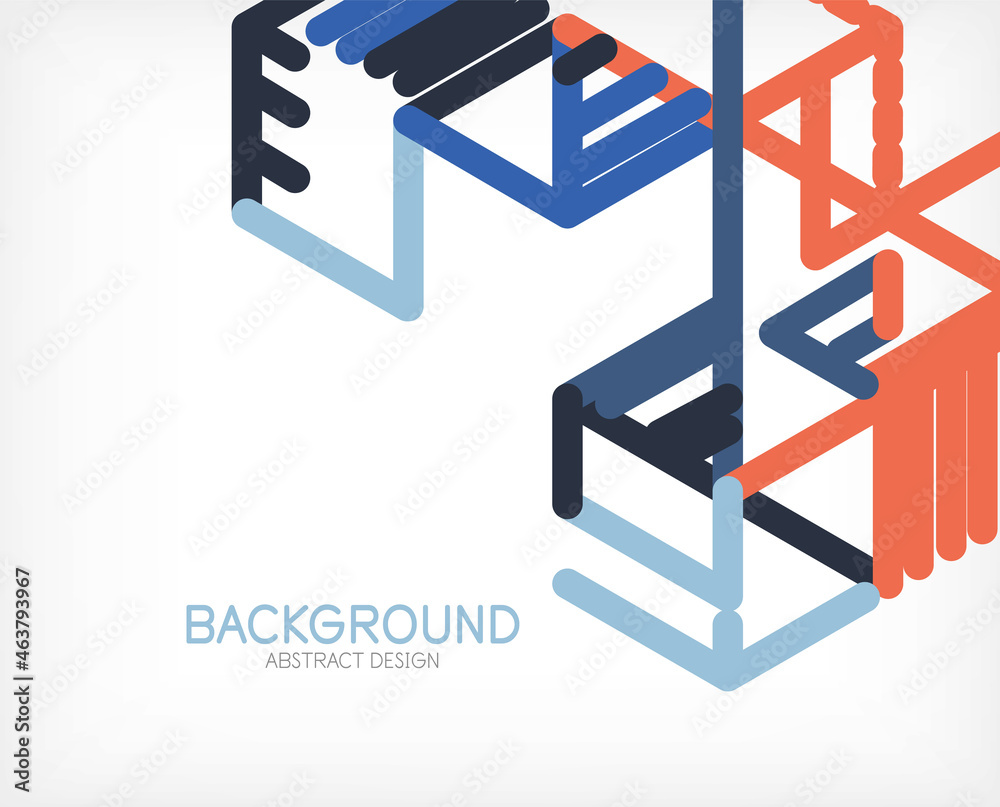 Abstract background. Color lines on white background. Linear abstract composition. Techno or business concept for wallpaper, banner, background, landing page Abstract background. Color lines on white background. Linear abstract composition. Techno or business concept for wallpaper, banner, background, landing page