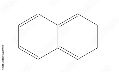 Chemical formula of Naphthalene molecule 