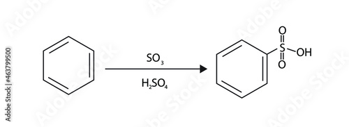 Chemical process of Aromatic sulfonation photo