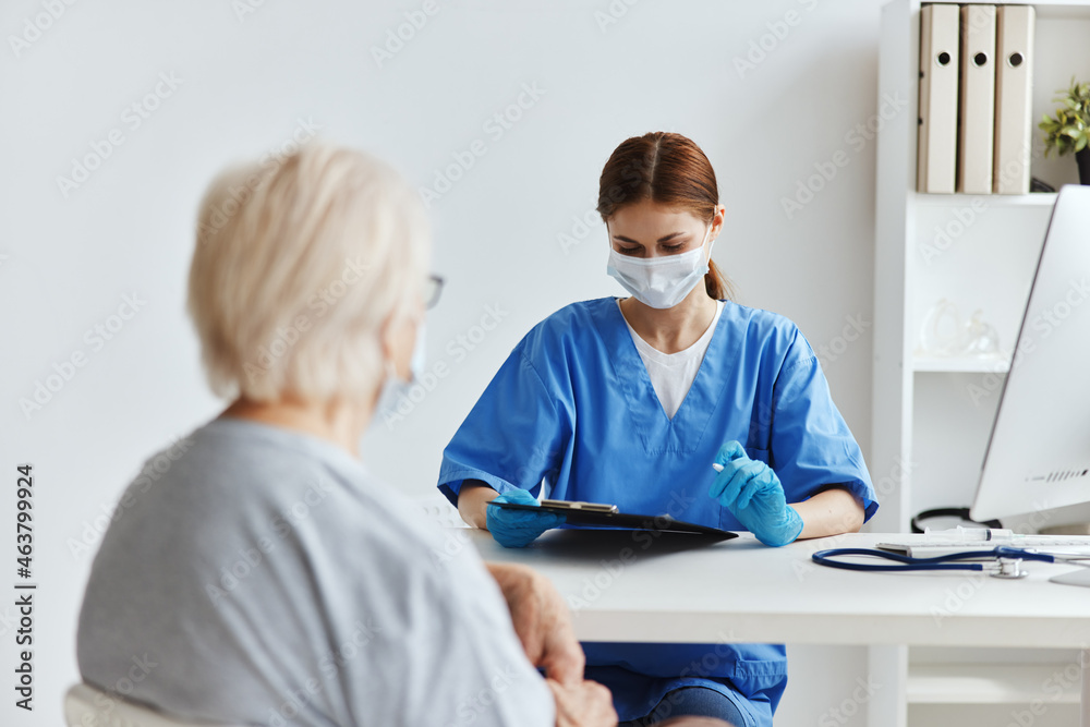 nurse and patient patient examination checkup nurse and patient patient examination checkup